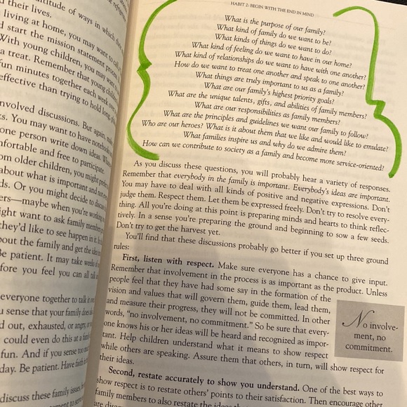 The 7 Habits of Highly Effective Families: Stephen Covey (1997) Hardcover used - Picture 7 of 9